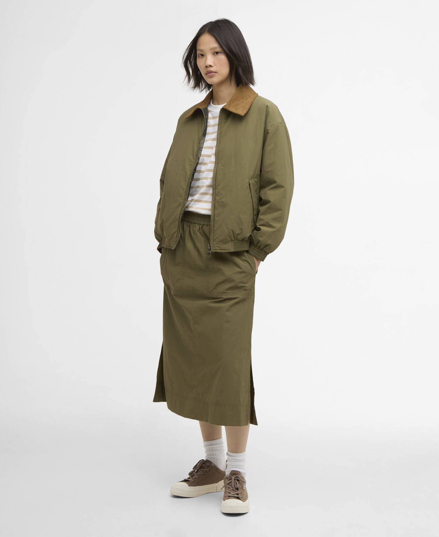 Maureen Reversible Casual Jacket Burnt Olive/Ancient image number 1