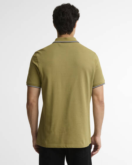 Evan Short-Sleeved Polo Shirt Fir Green