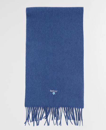 Plain Lambswool Scarf True Navy
