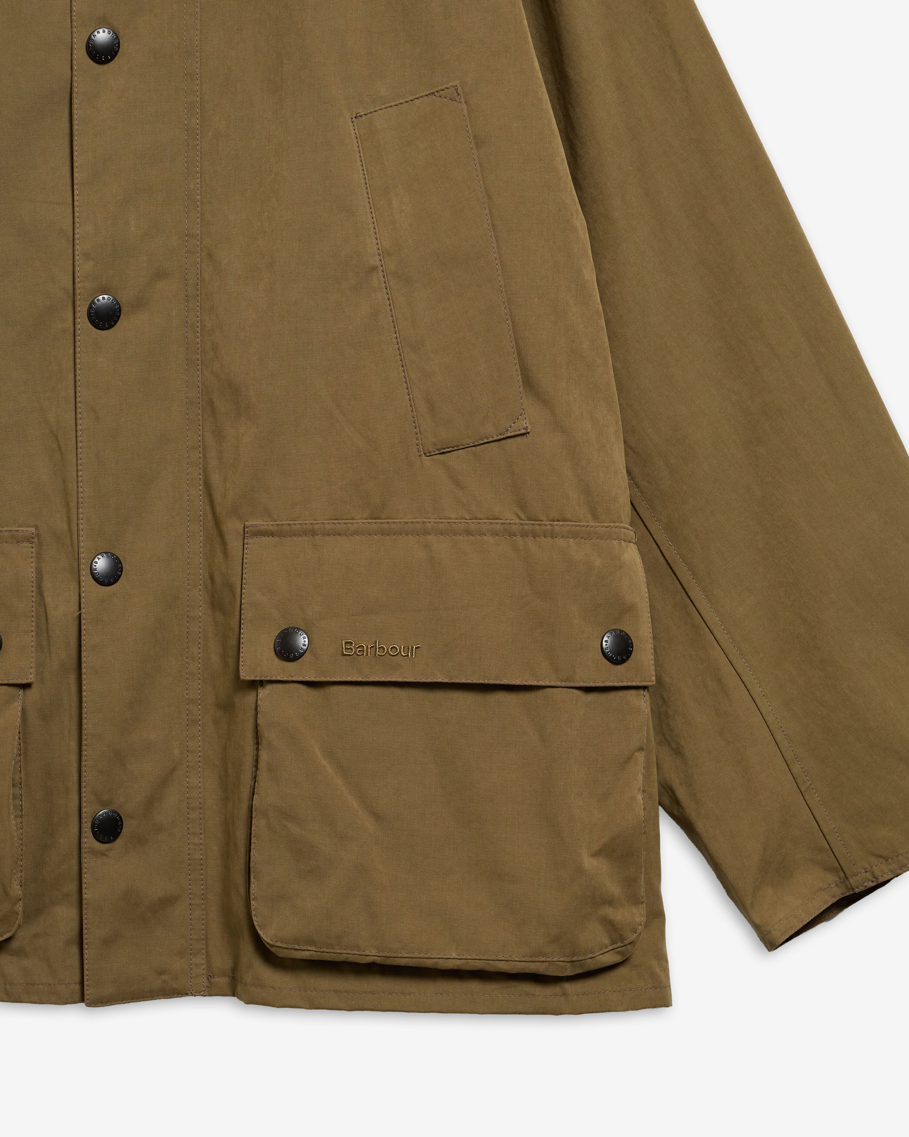 Peached Oversized Bedale Casual Jacket Dark Sand
