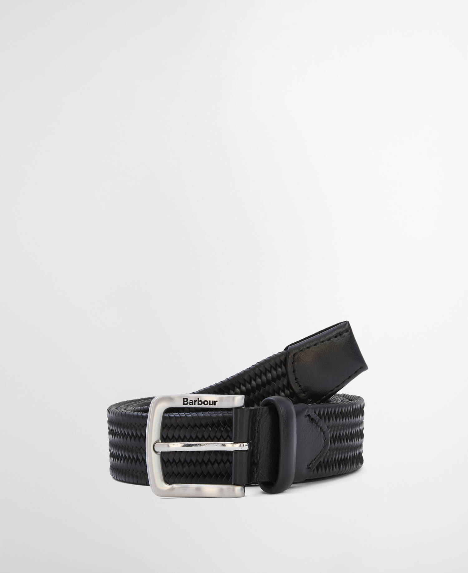 Stretch Leather Belt Black image number 0