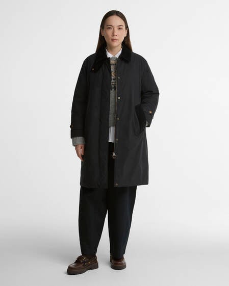 Barbour Car Coat Annette Black/Classic