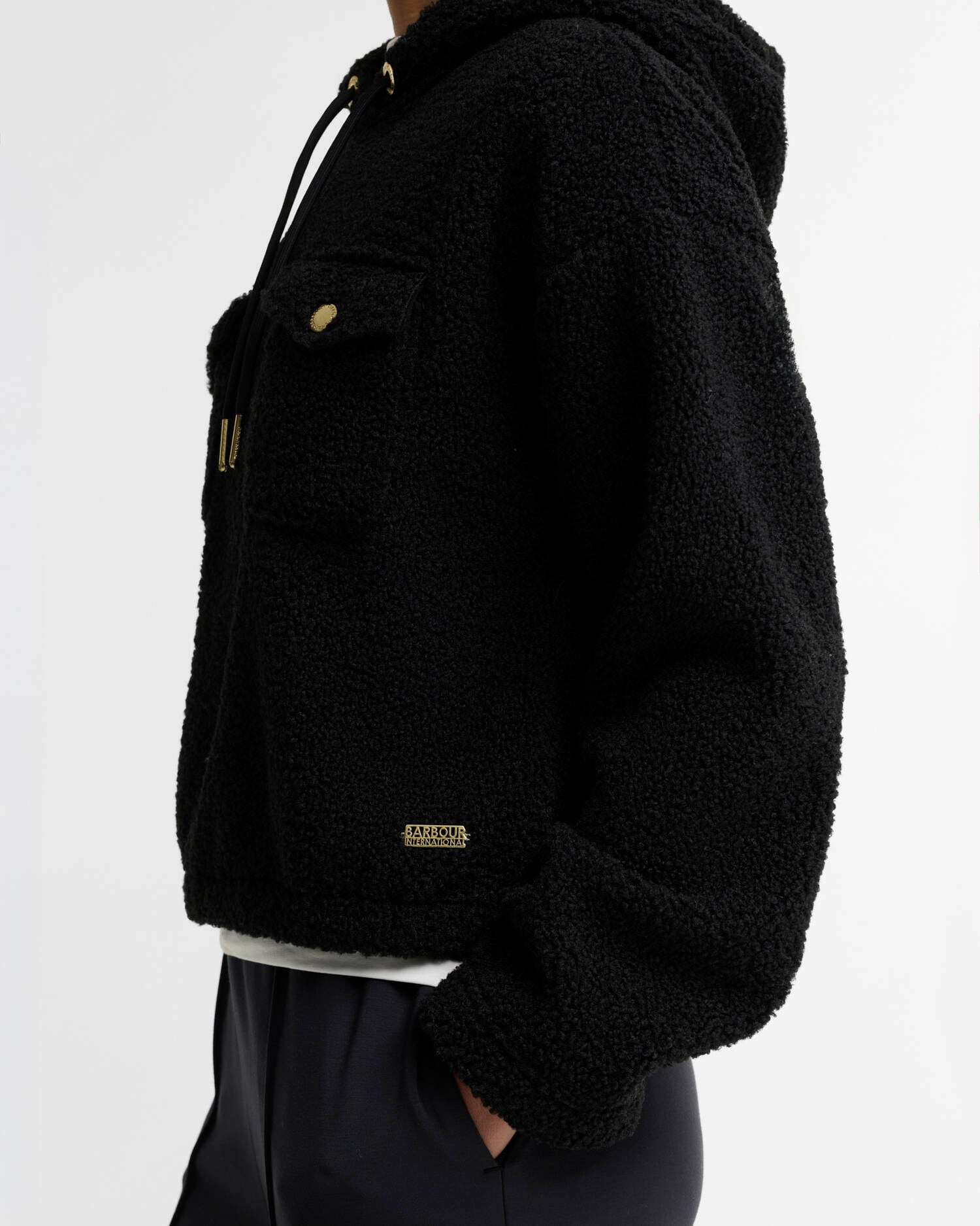 Lilah Fleece Hoodie Black image number 4