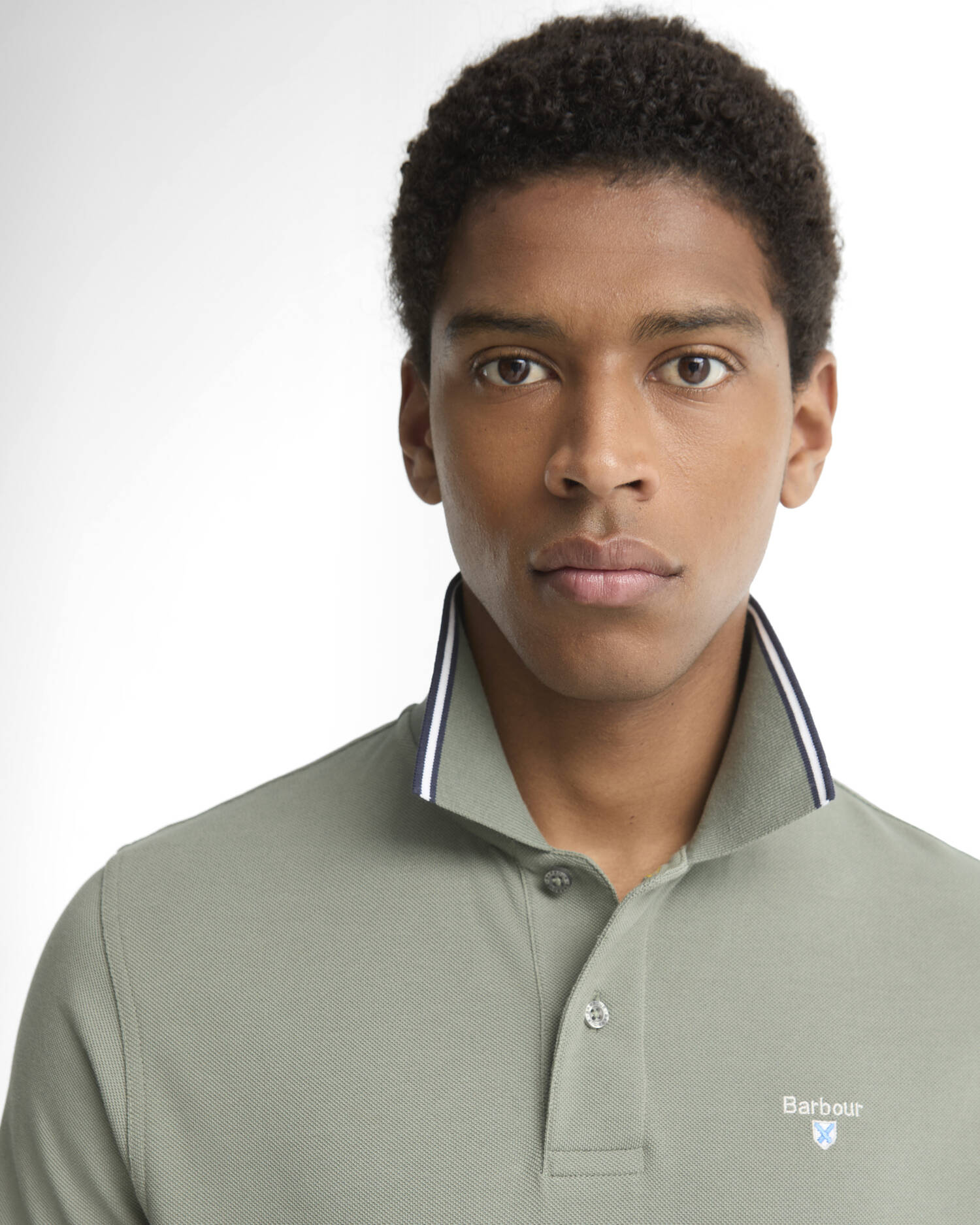 Fielding Tailored Short-Sleeved Polo Shirt Agave Green image number 3
