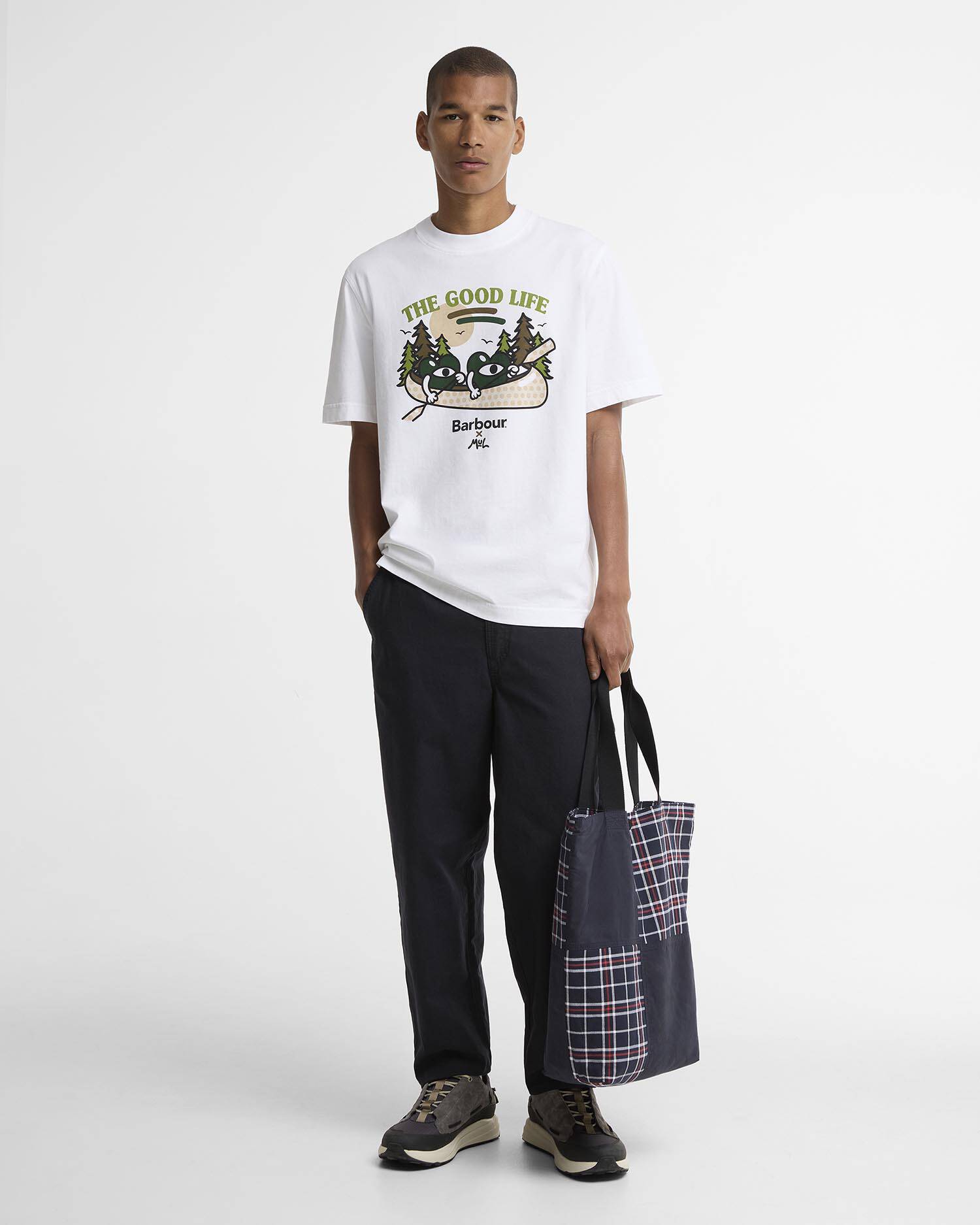 Barbour x Mul Good Life Relaxed T-Shirt White image number 1
