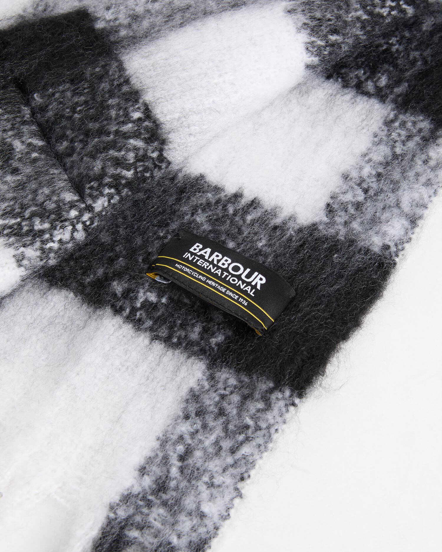 Branton Gingham Scarf Black/White Gingham