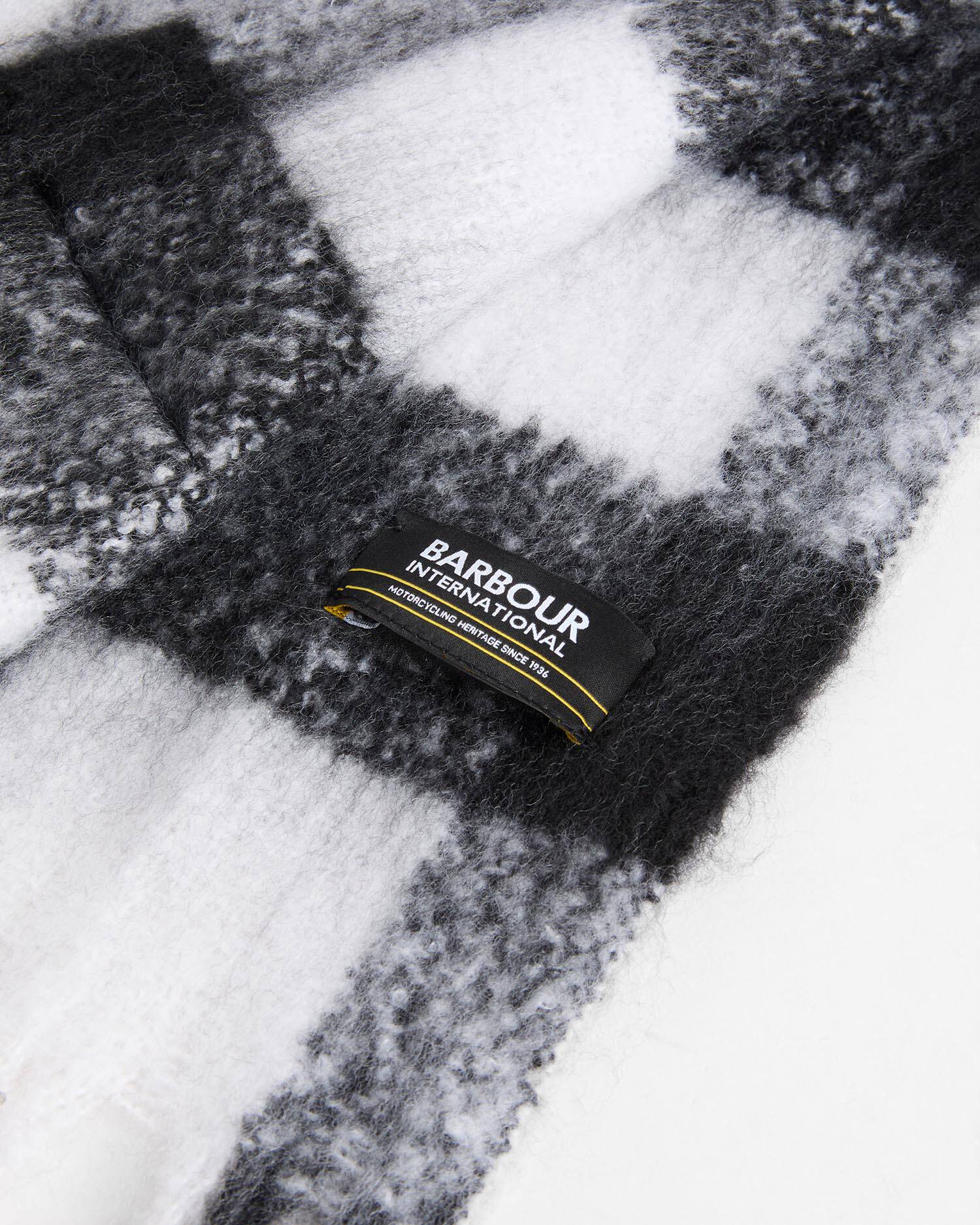 Branton Gingham Scarf Black/White Gingham image number 2
