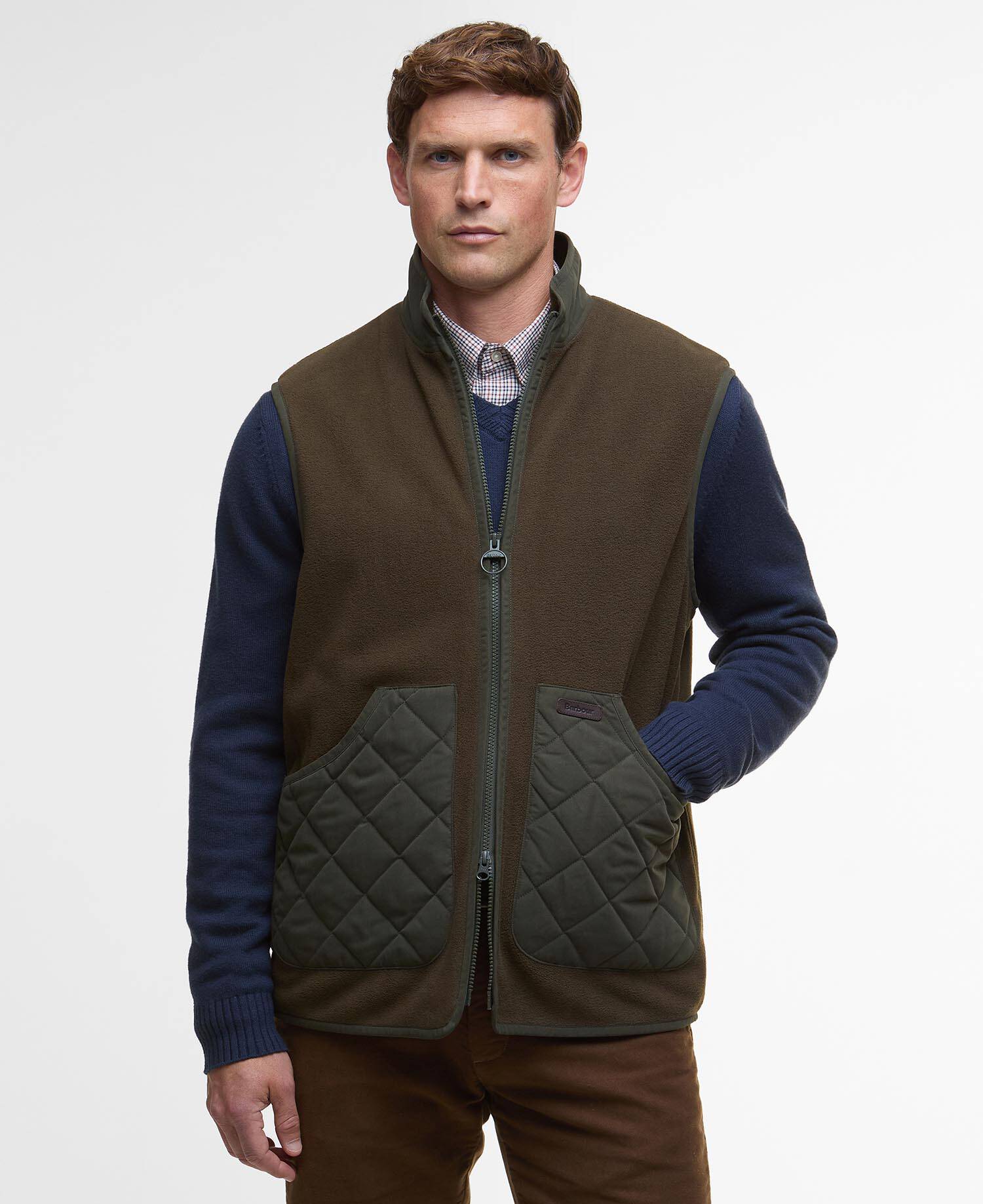 Lowich Fleeced Gilet Olive image number 0