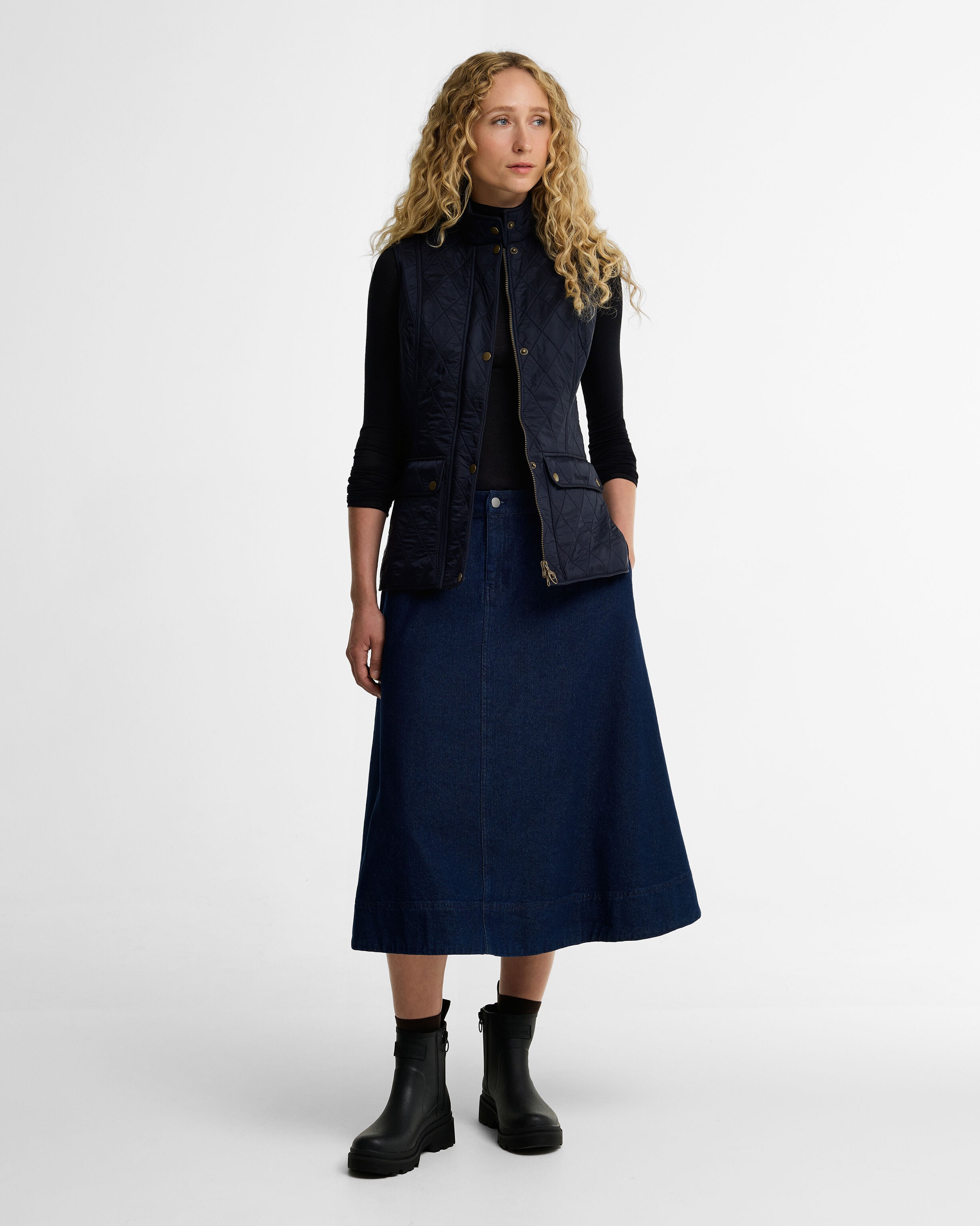 Layla Ankle Wellington Boots Black