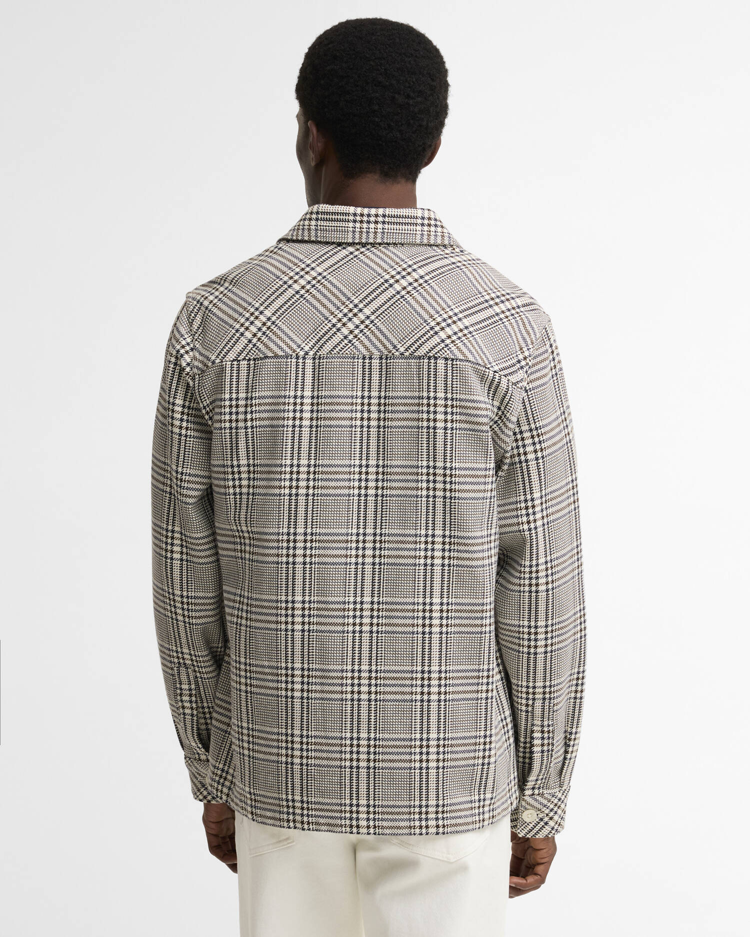 Alderney Houndstooth Overshirt Whisper White image number 2