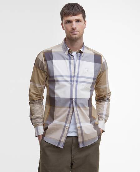 Harris Tailored Long-Sleeved Shirt Amble Sand Tartan
