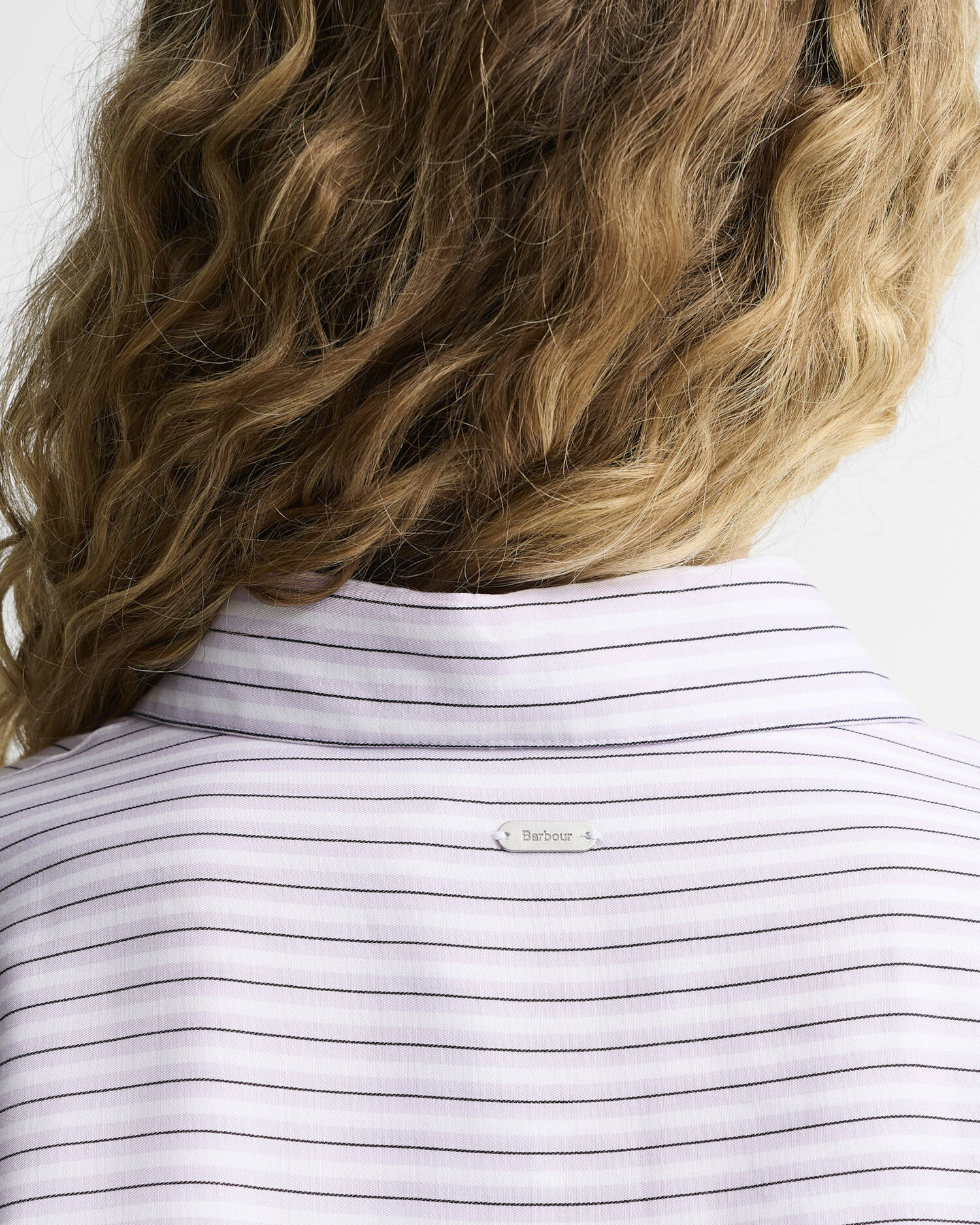 Evangeline Striped Relaxed Shirt Frosted Heather Stripe image number 4