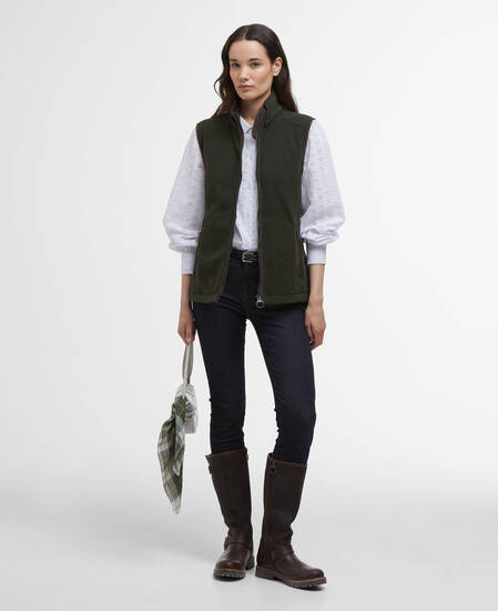 Country Colton Fleece Gilet Sage