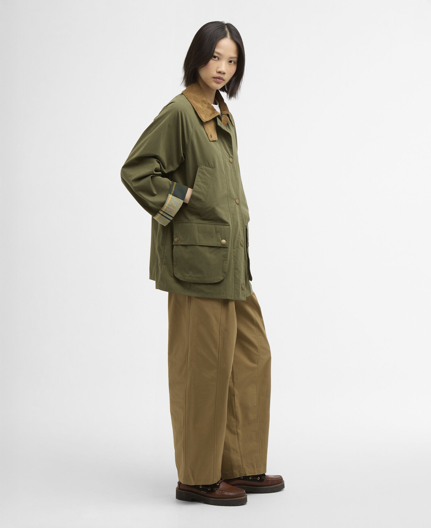 Giacca casual Glynis Burnt Olive/Ancient