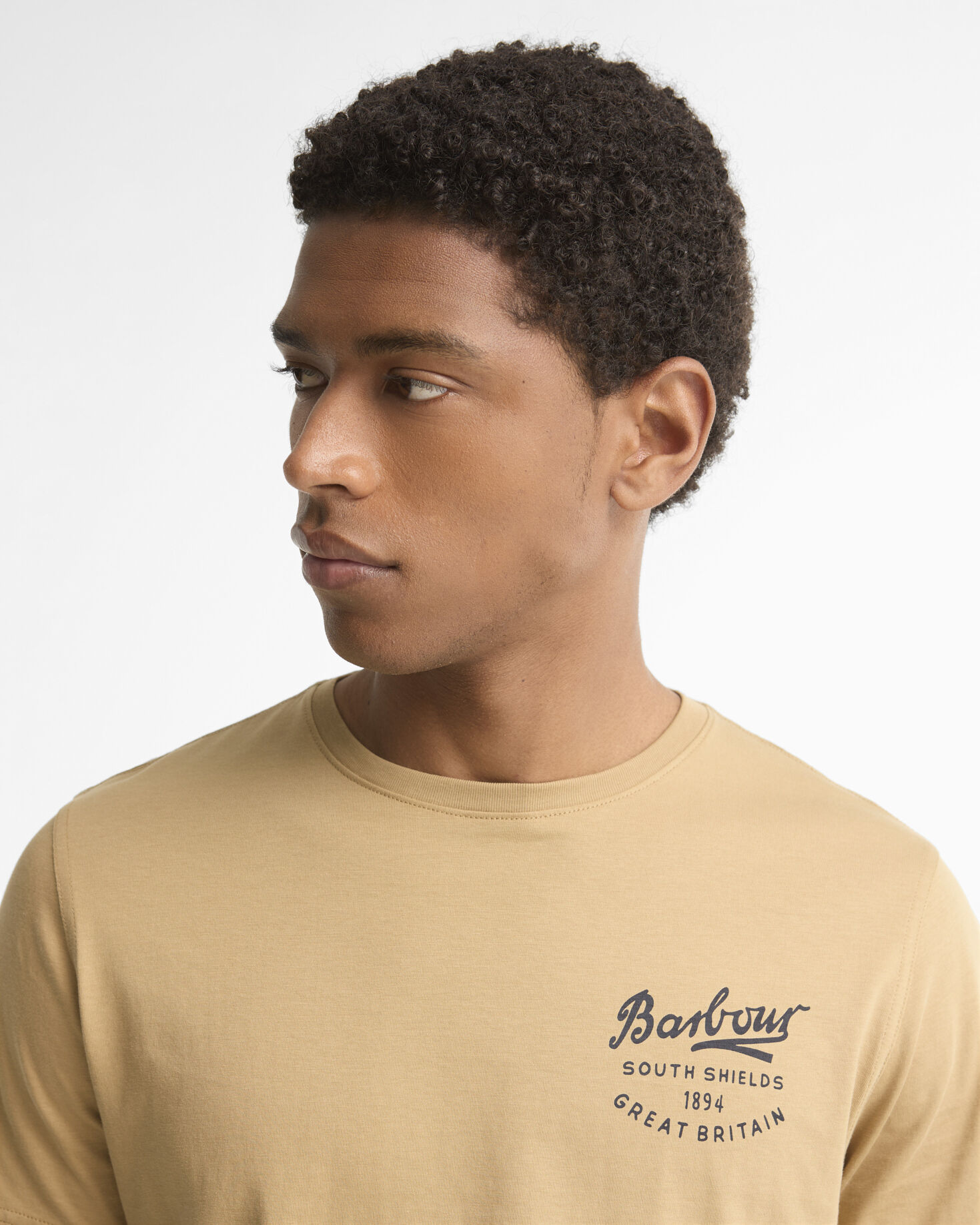 Script Graphic T-Shirt Stone
