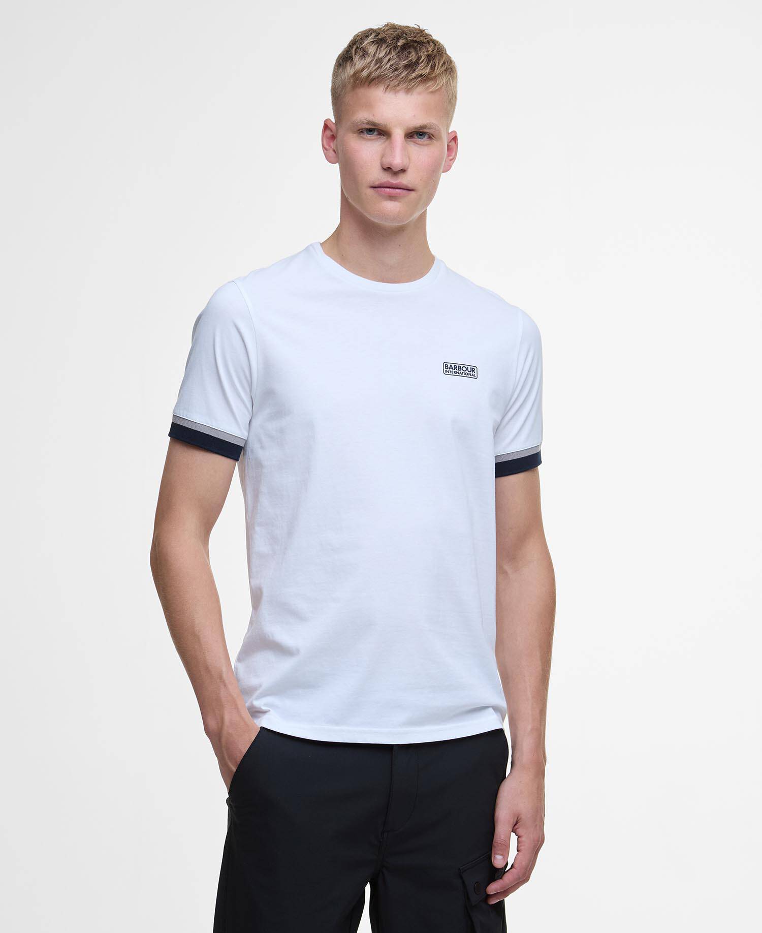 Deep Cuff Evan Tipped T-Shirt image number 0
