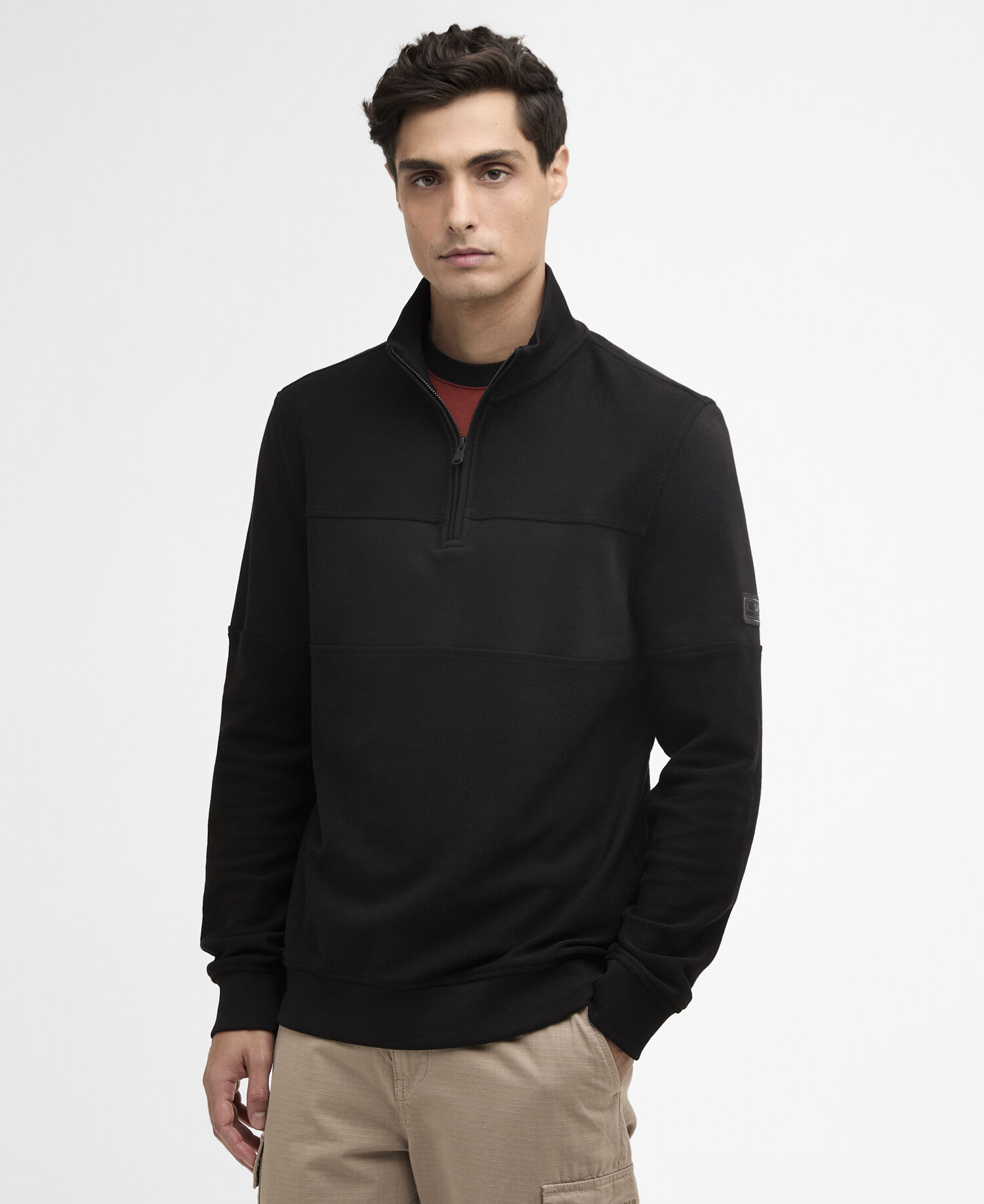 Kaspian Quarter-Zip Sweatshirt Black