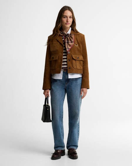 Emmy Cord Jacket Tan/Shadow Classic