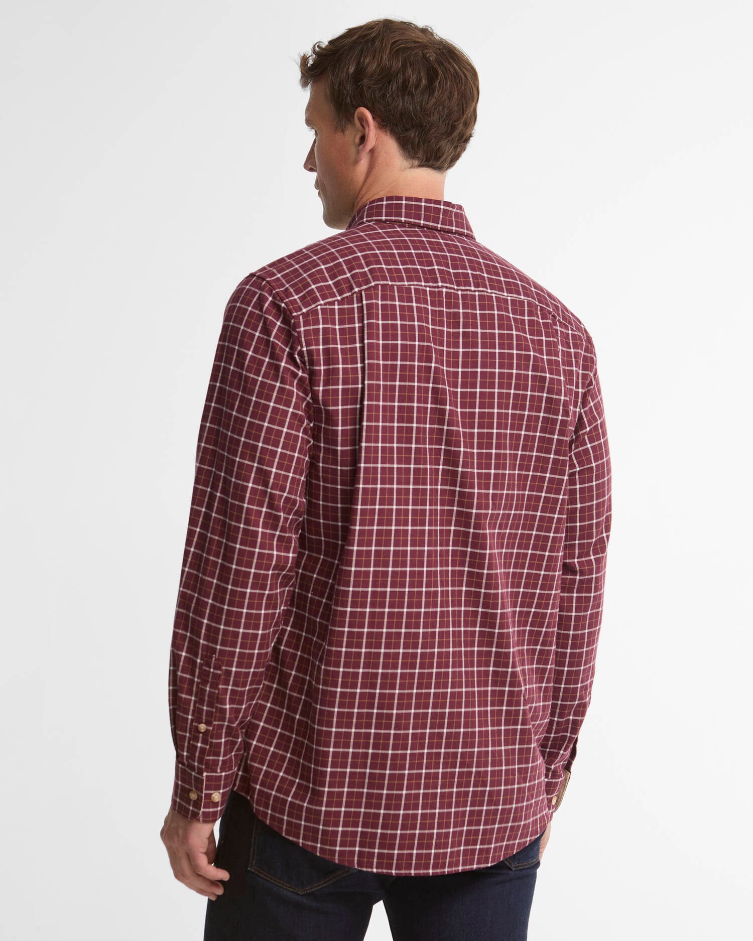 Bank Regular Long-Sleeved Shirt Dark Bordeaux image number 2