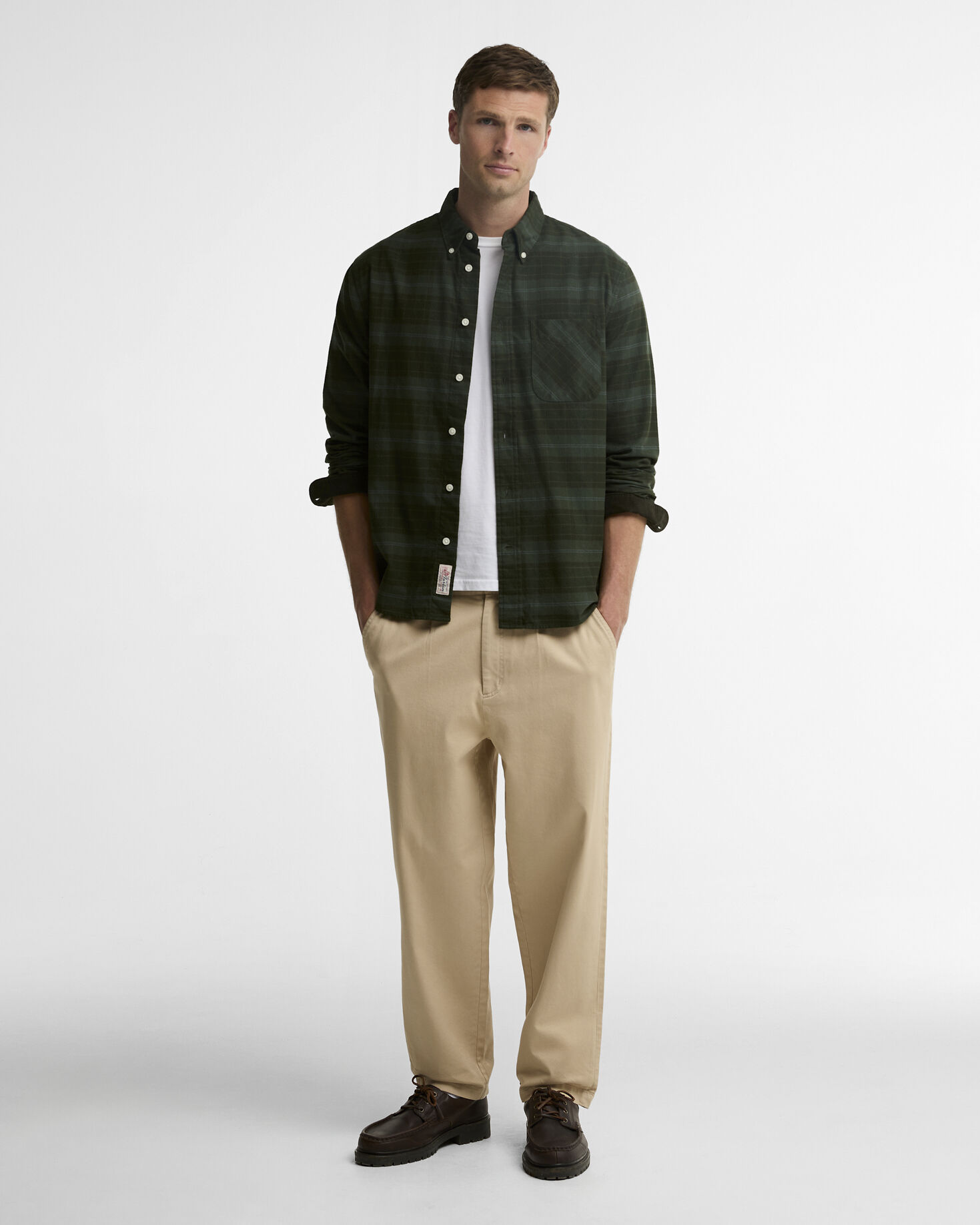 Camicia Mineral a maniche lunghe in tartan con taglio classico Pine Glen