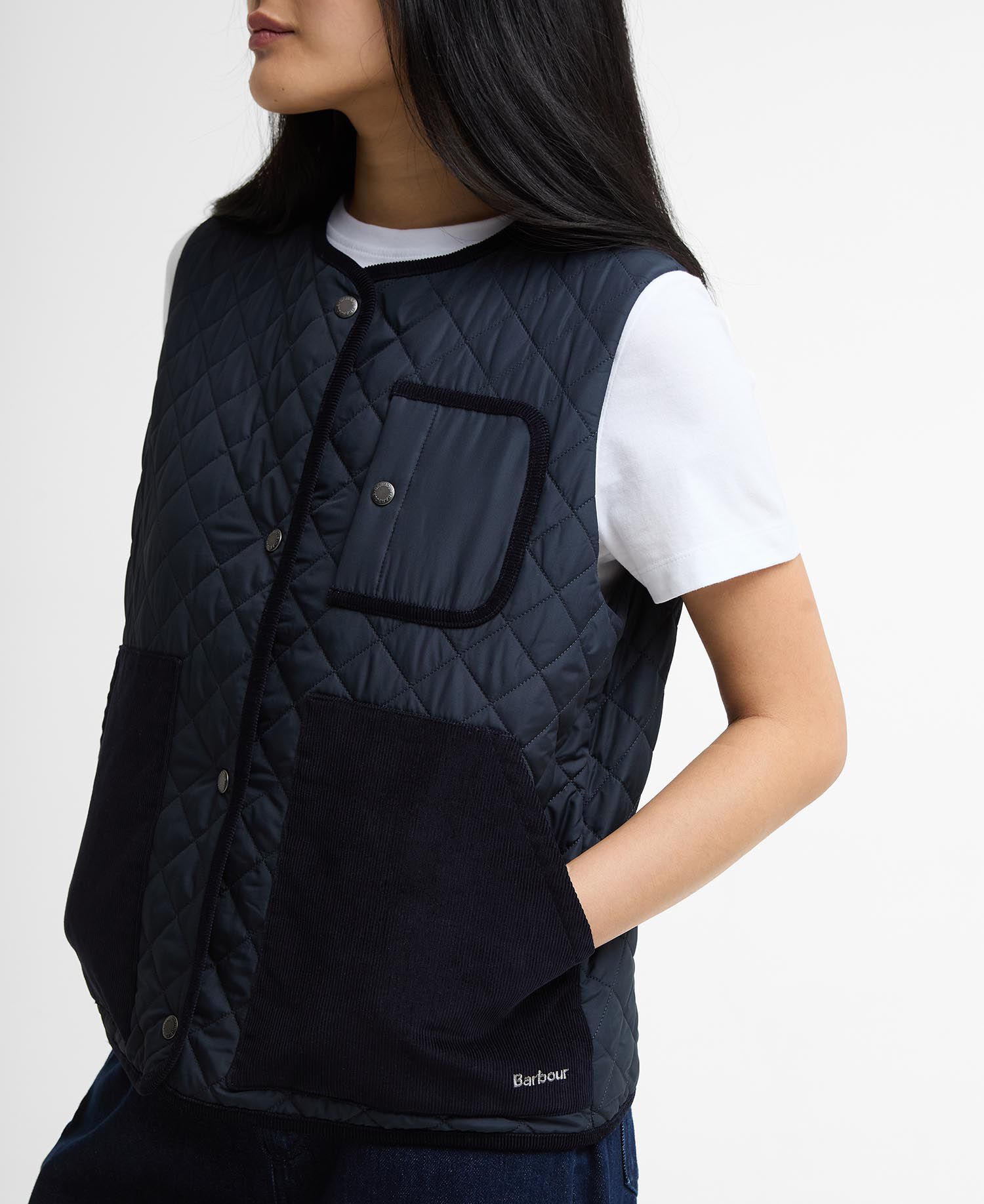 Thulby Quilted Gilet Dark Navy