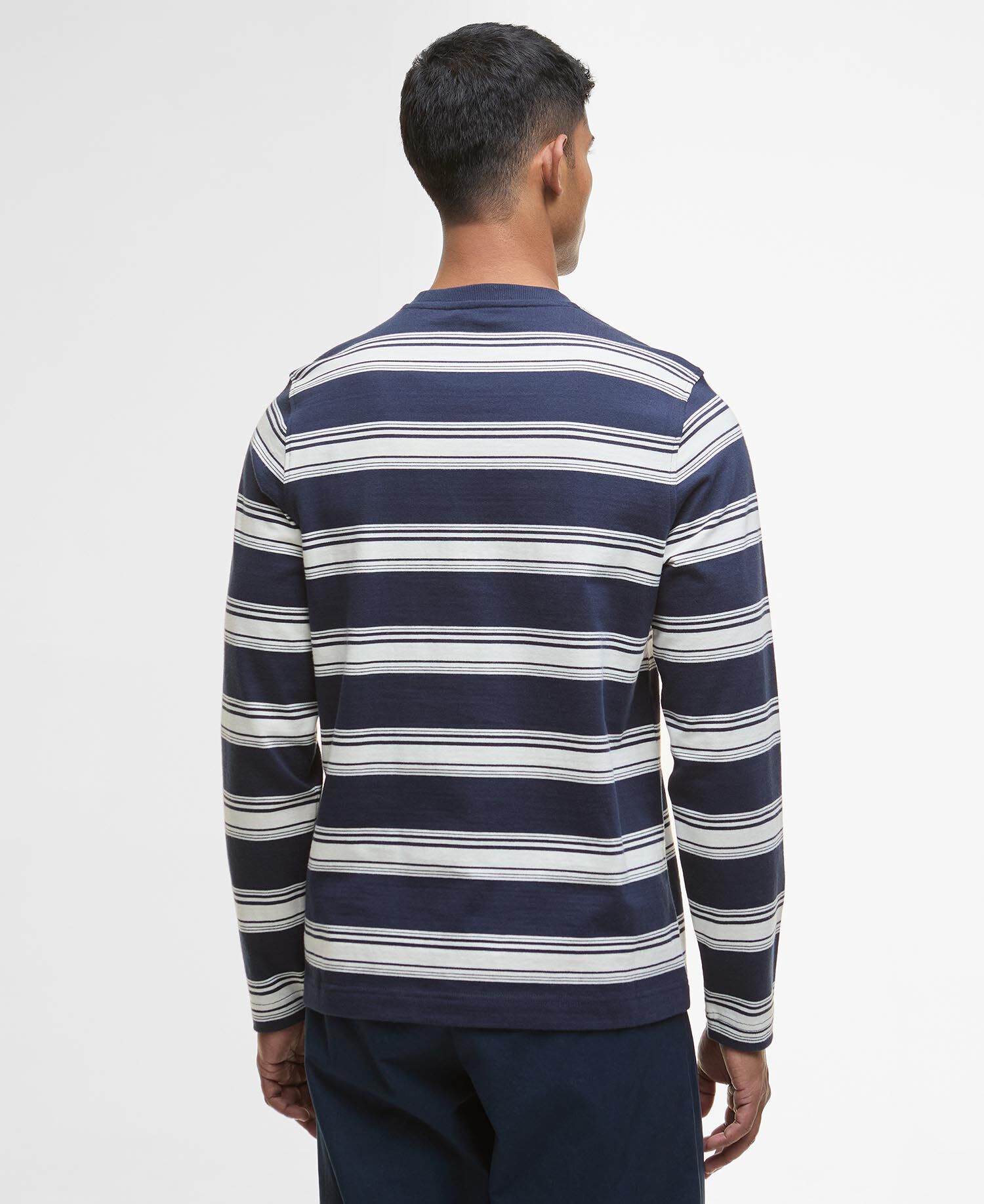 Camicia a maniche lunghe leggermente aderente a righe Plaistow Navy