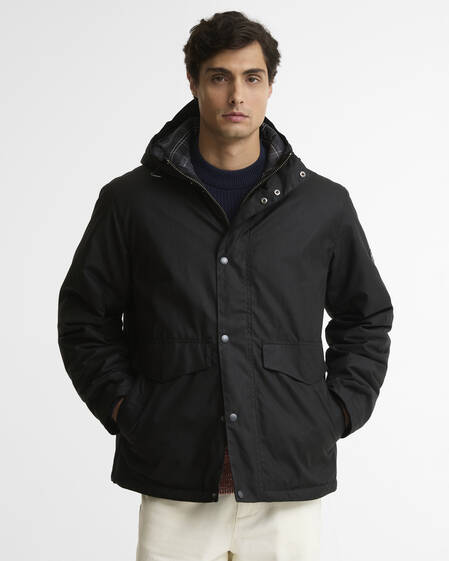 B.Intl Wachsjacke Everrett Black