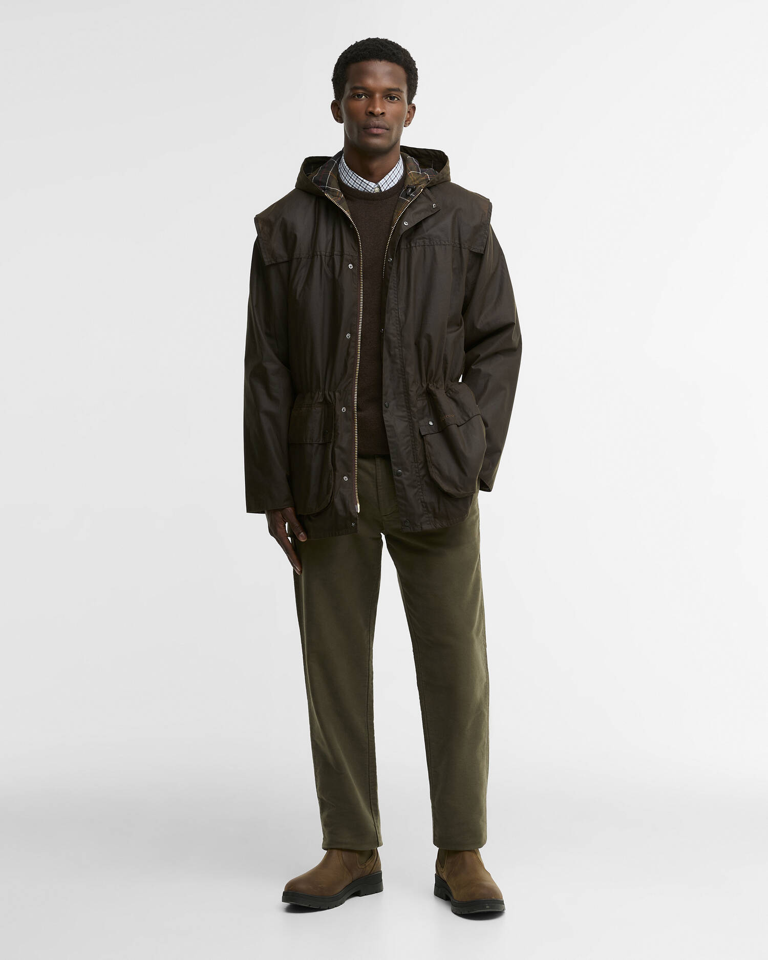 Classic Durham&reg; Waxed Jacket Olive image number 1