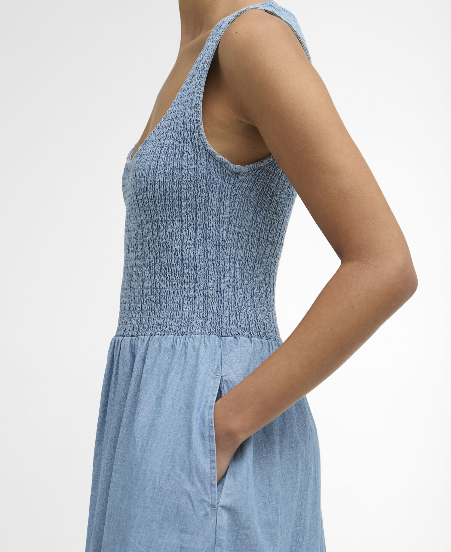 Josie Midi Dress Chambray