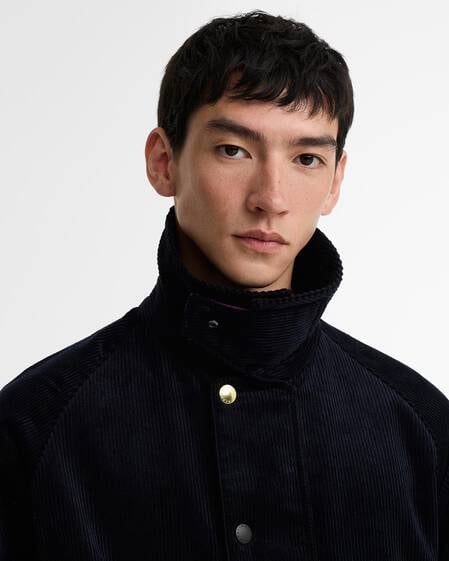 Paul Smith Loves Barbour Cord Beaufort Casual Jacket Dk Navy
