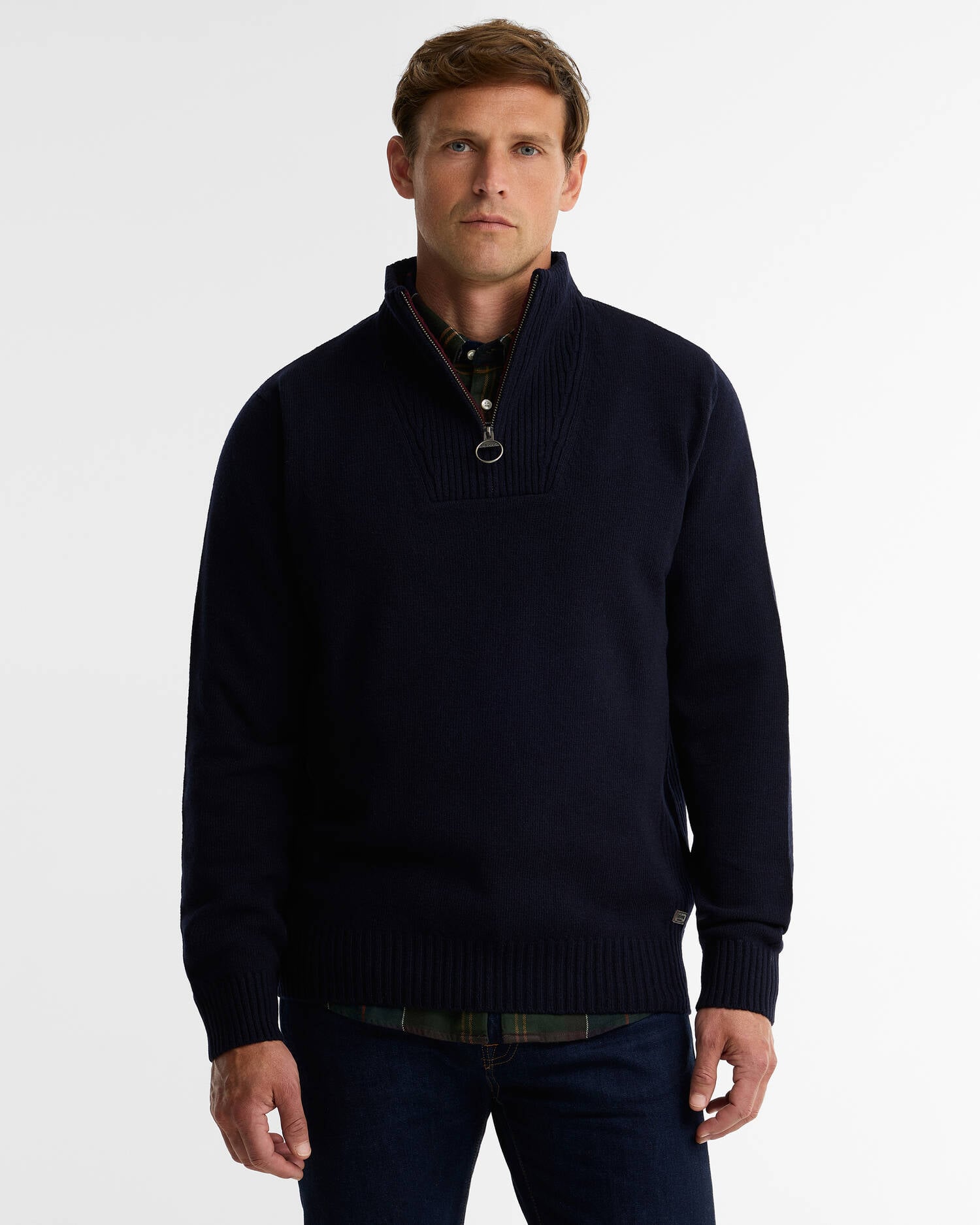 Nelson Essential Quarter-Zip Jumper Classic Navy image number 0