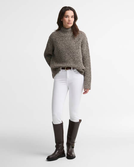 Rosamund Funnel Neck Jumper Oat