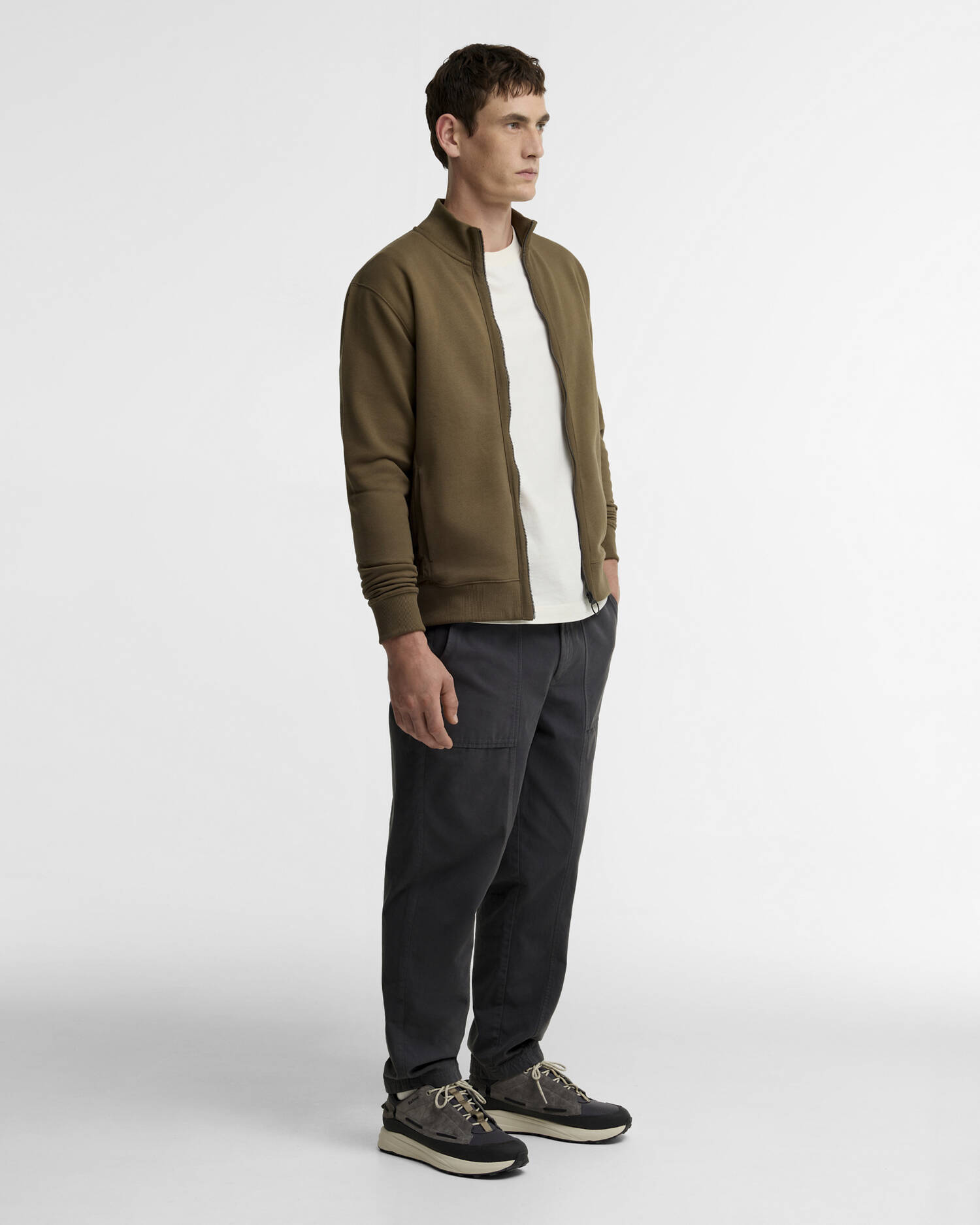 Barbour Cardigan Caldbeck Beech image number 1