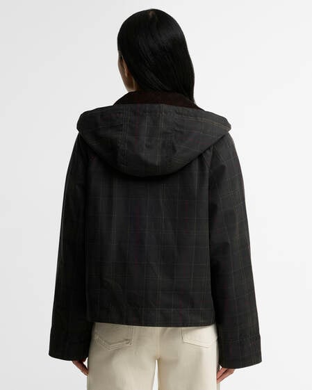 Adina Checked Waxed Jacket Classic Tartan