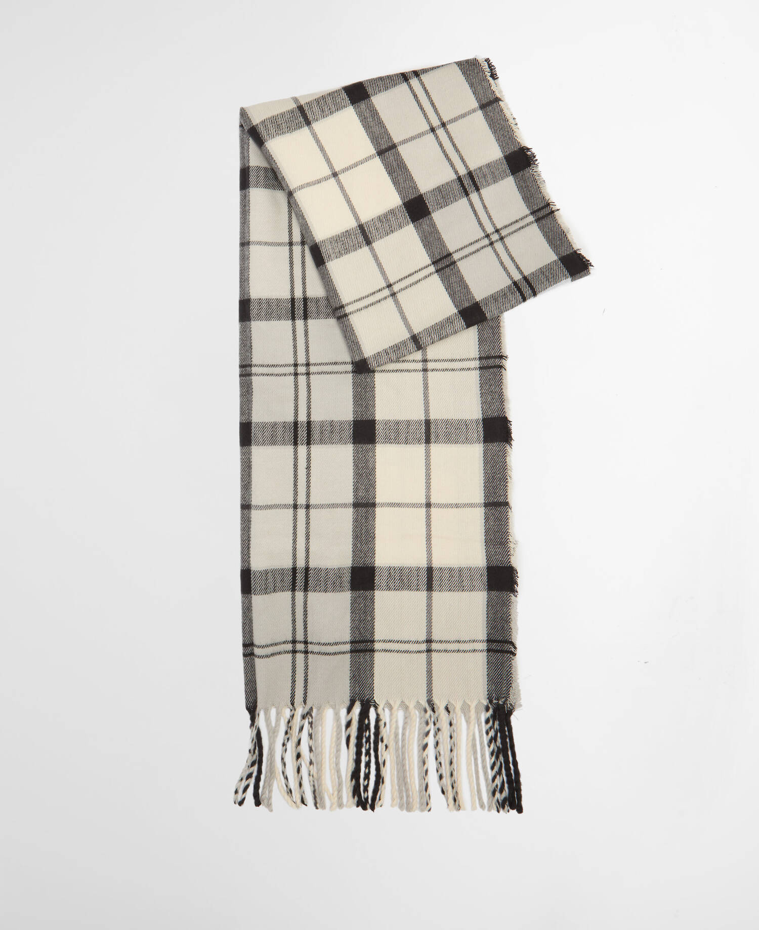 Dover Beanie & Hailes Scarf Gift Set Monochrome Tartan image number 5
