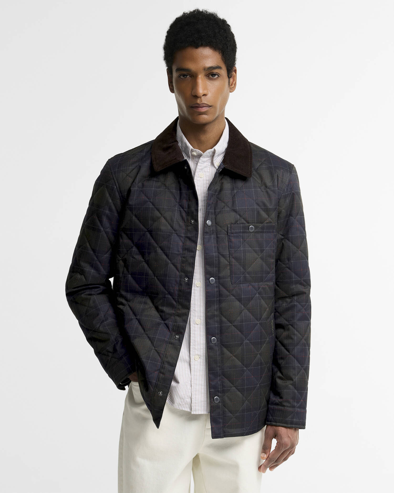 Tartan Shirt Quilted Jacket Shadow Classic image number 0