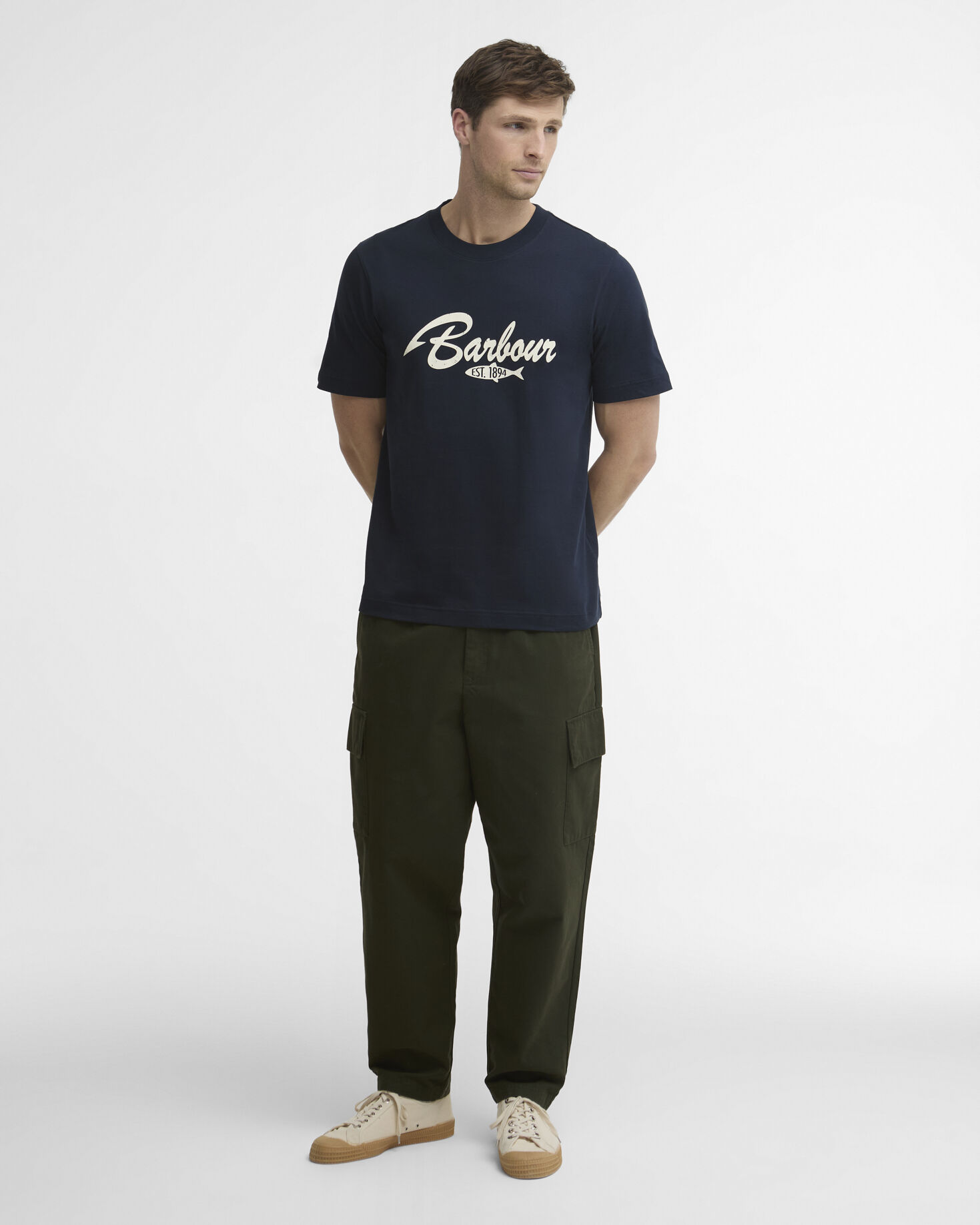 Hook Relaxed Graphic T-Shirt Dark Navy