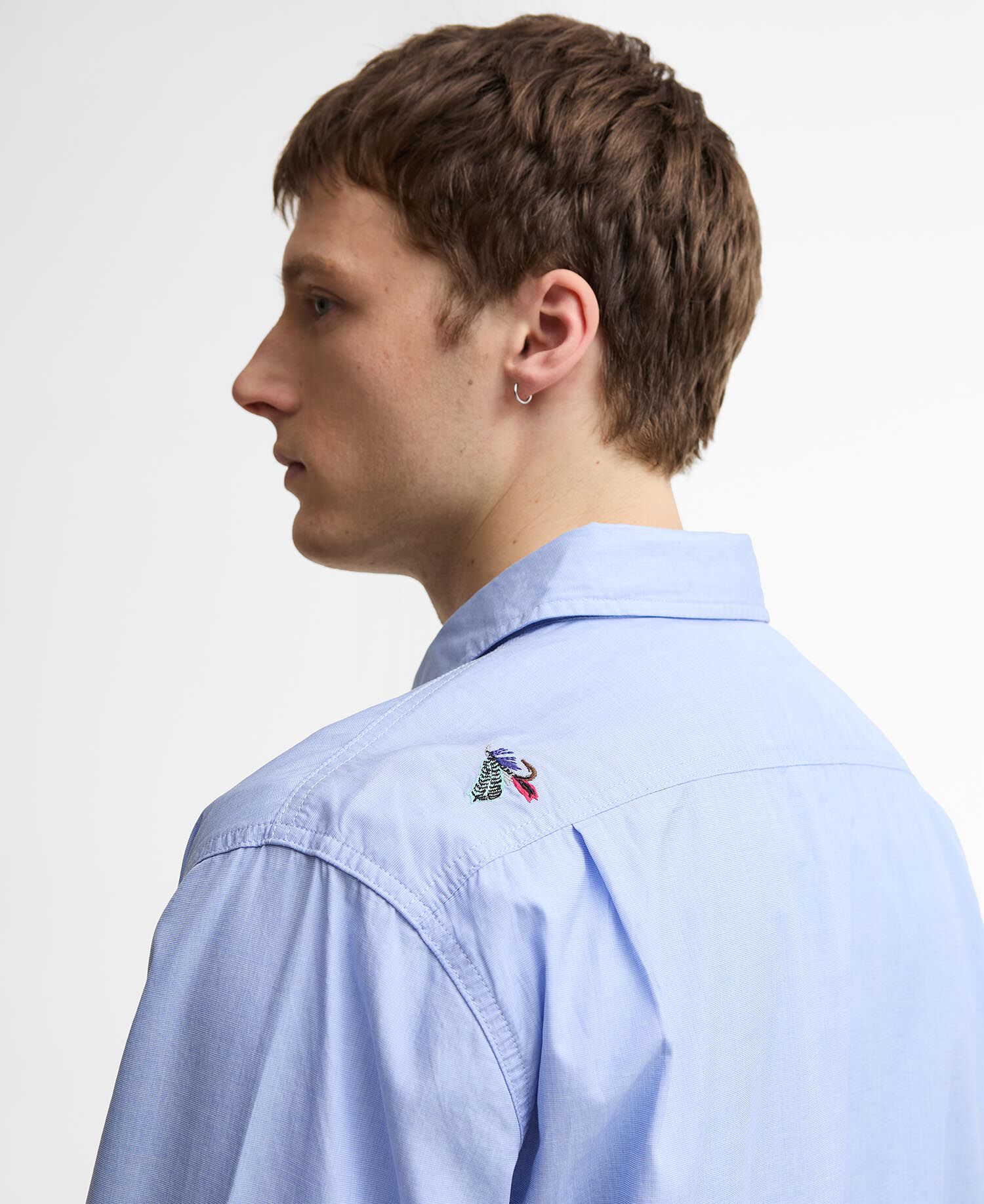 Paul Smith Loves Barbour Swale Shirt Mid Blue