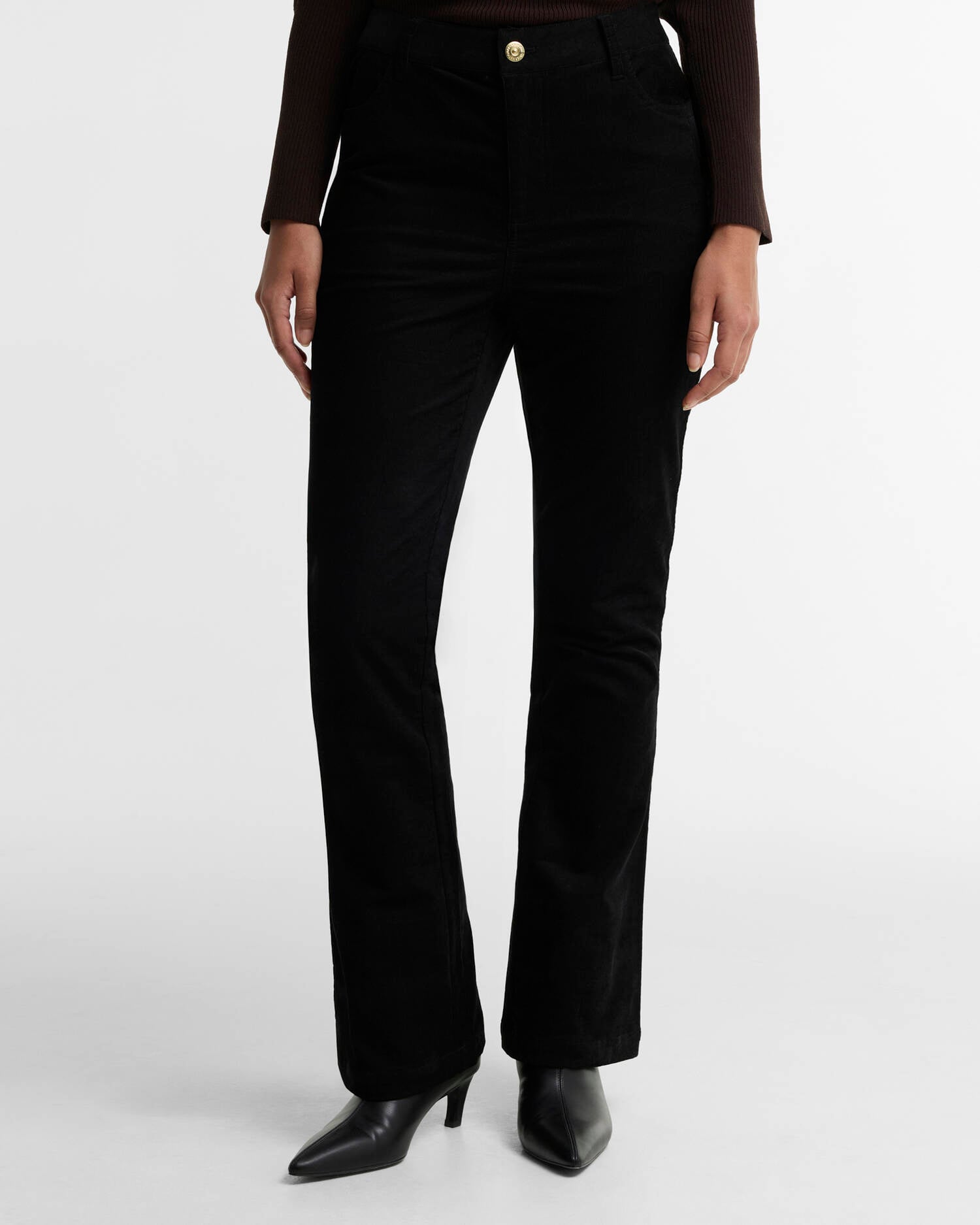 Pantaloni svasati Kenna. Black image number 1