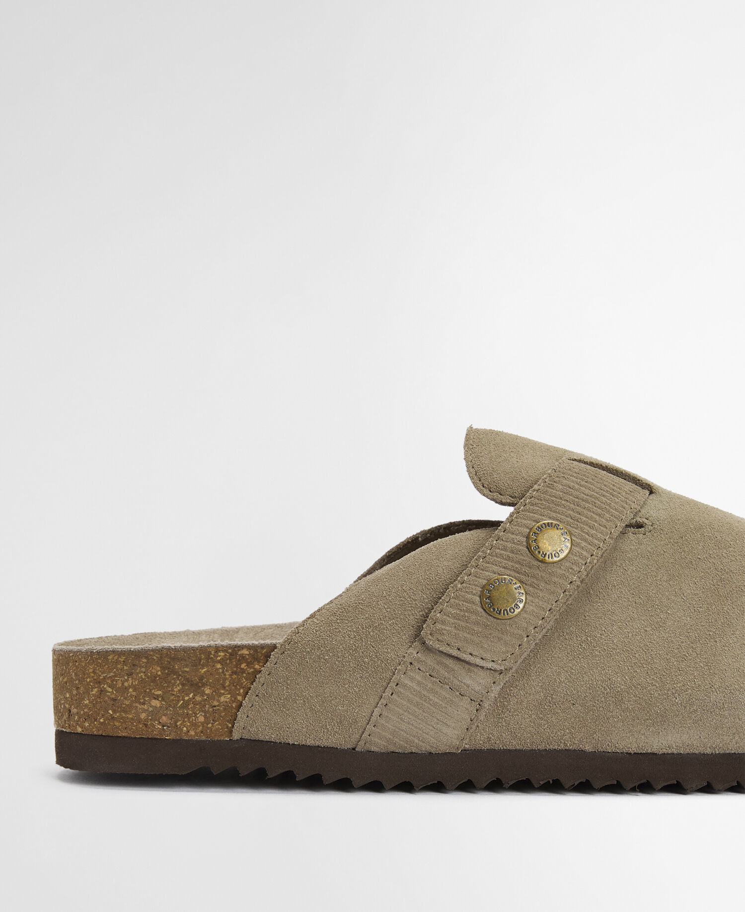 Wildlederpantoletten Bowman Taupe Suede