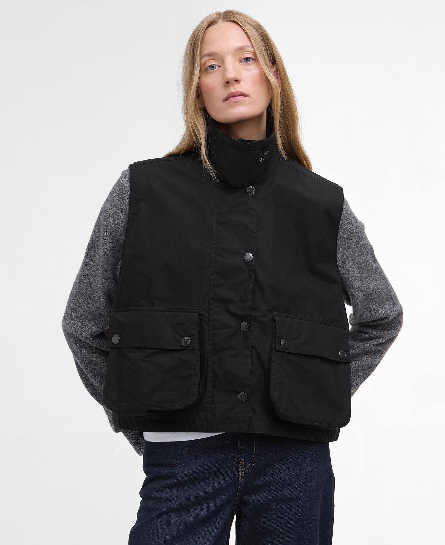 Barbour for Margaret Howell Women's Bedale Casual Gilet Black
