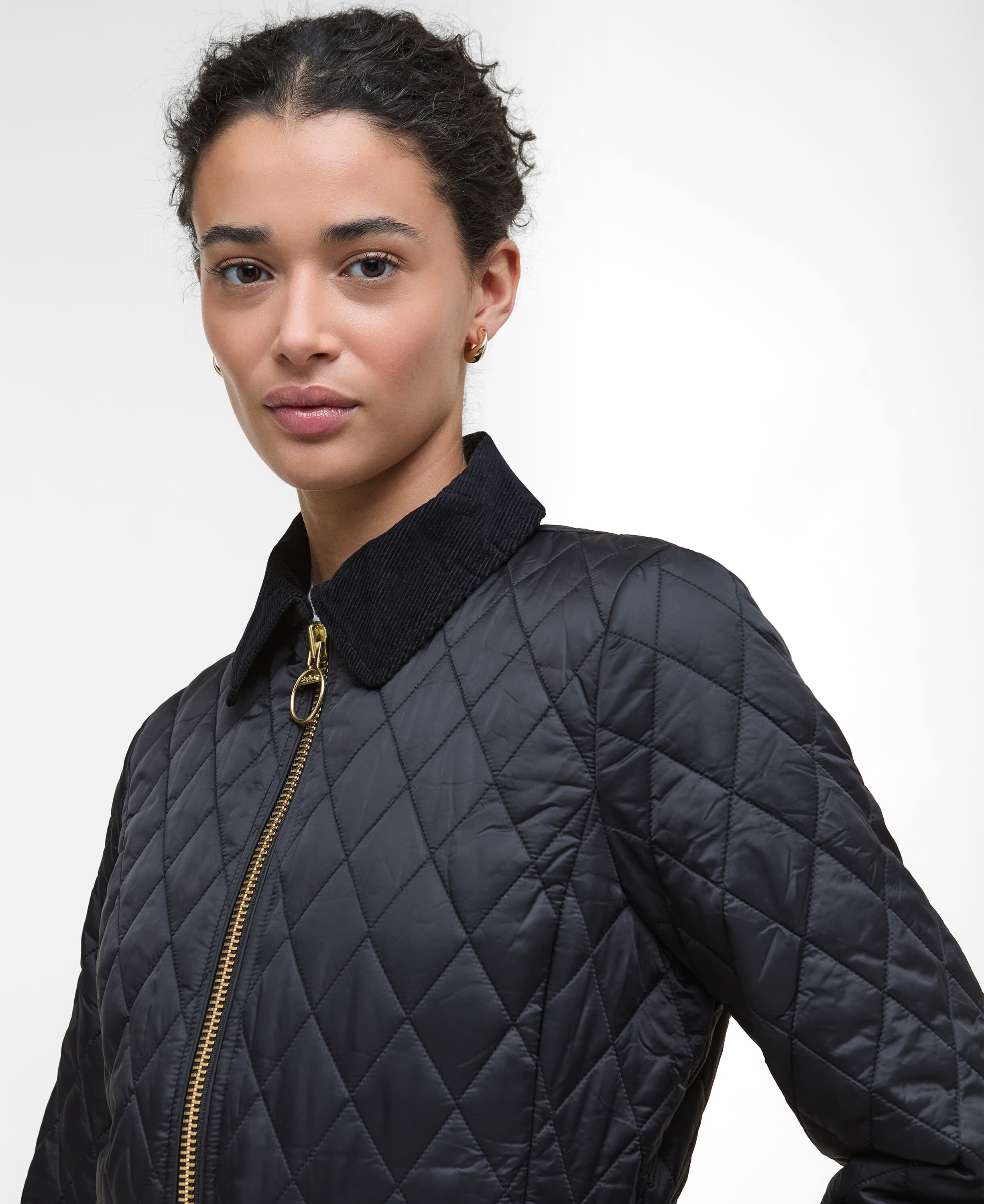Beadnell Fitted Quilted Jacket Black/Classic