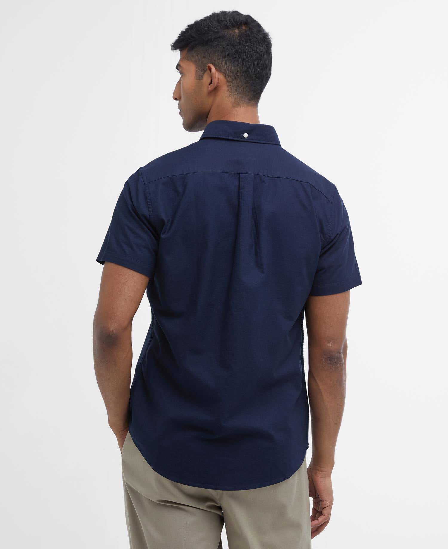 Oxtown Oxford Tailored Short-Sleeved Shirt Classic Navy image number 2
