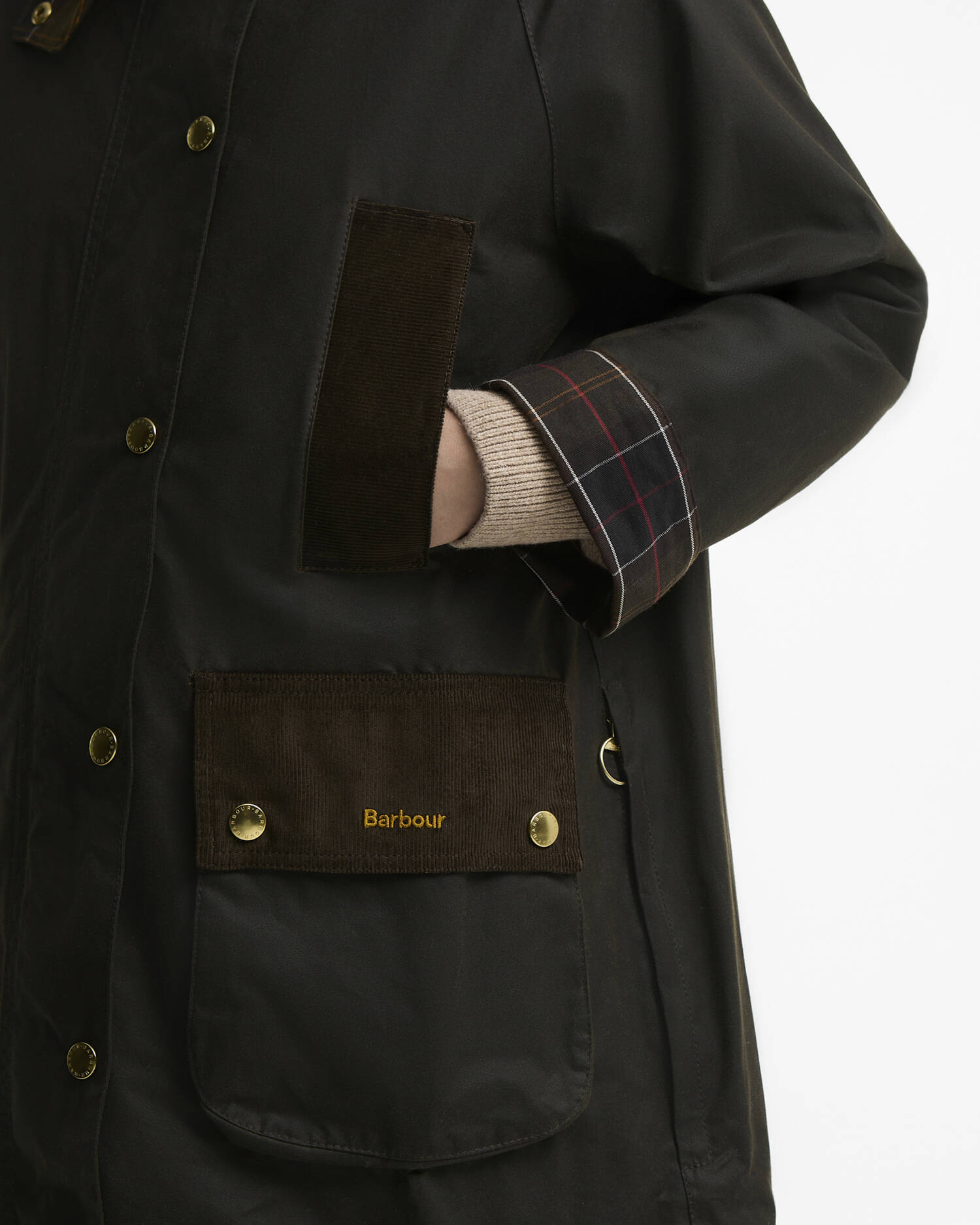 Icons Modern Beaufort Waxed Jacket Olive/Classic image number 5