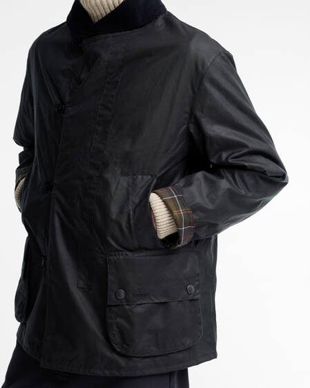 Macdale Waxed Jacket Navy