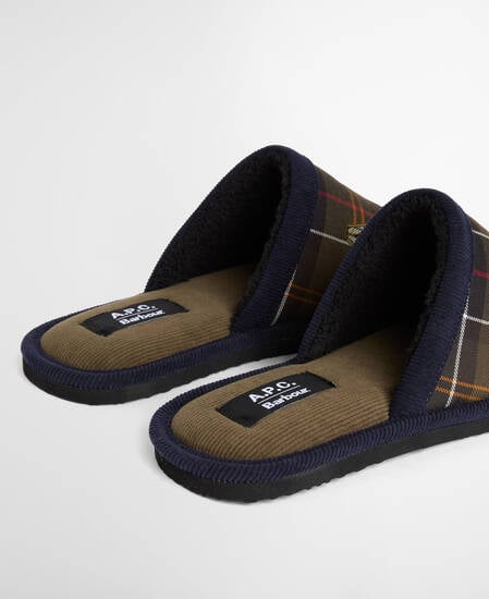 Barbour x A.P.C. Men's Tartan Slippers Classic/Ancient Tartan