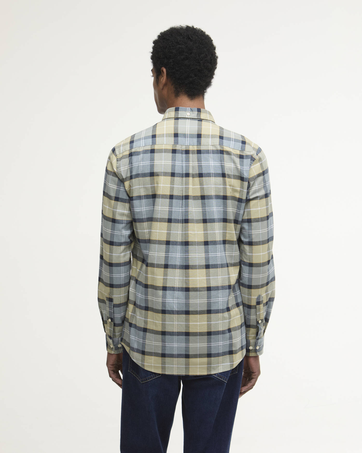 Lewis Tailored Long-Sleeved Shirt Highland Loch Tartan image number 2