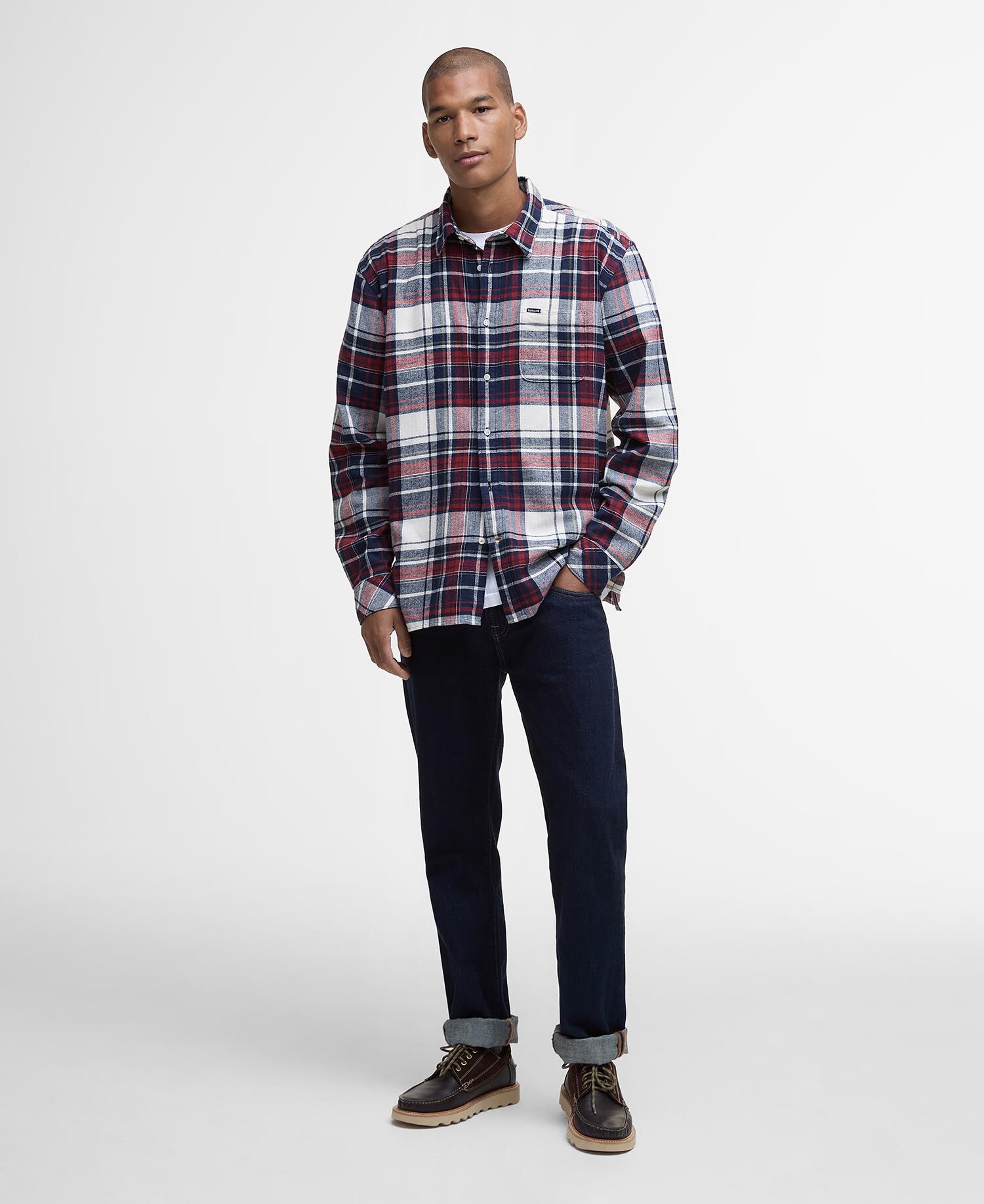 Hemd Malham Relaxed Red