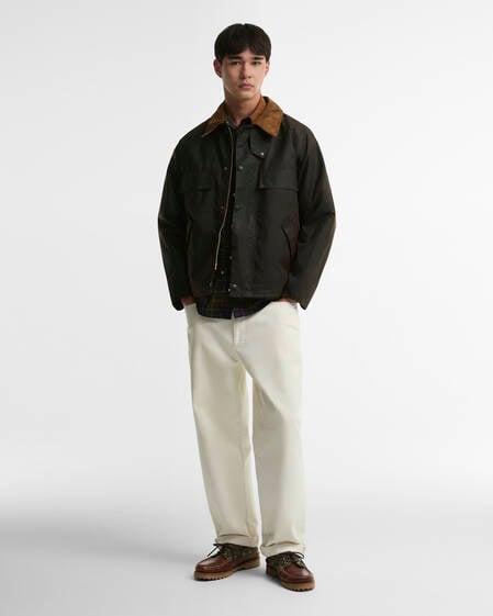 Four Pocket Transport Waxed Jacket Dark Brown