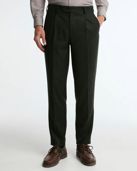 Barbour Hose Fairford Herringbone Tailored Navy
